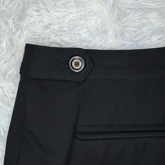 ST JOHN SPORT Black Wide Leg Dress Pants Women Size 16 Button Detail on Waist. - Picture 6 of 10
